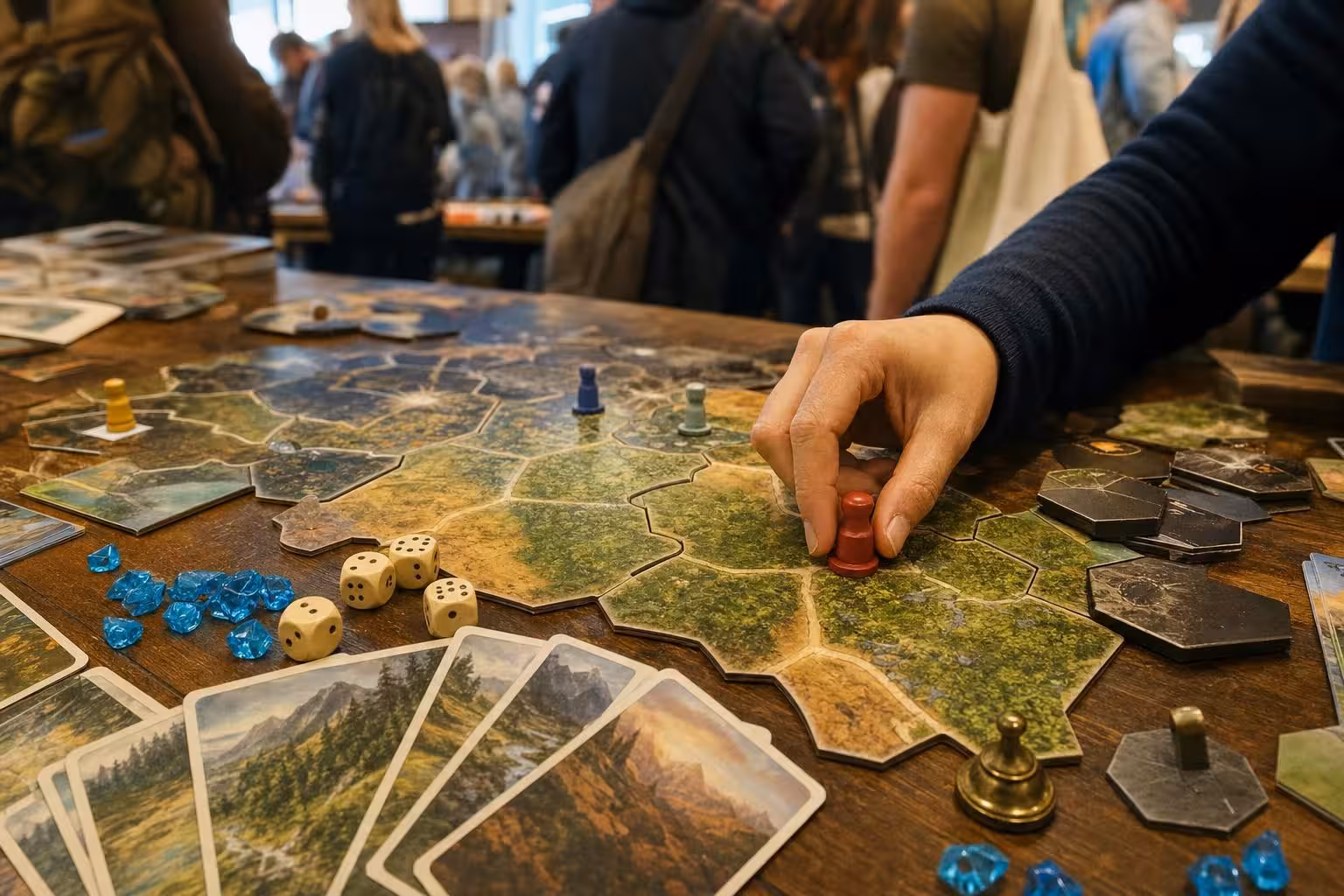 Spieltisch zum Thema: Spielwarenmesse 2017 in Nürnberg im Blick (mit AI erstelltes Bild)